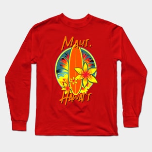 Surf Maui, Hawaii Long Sleeve T-Shirt